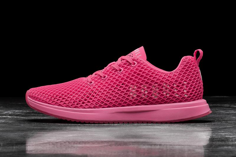 Pink Nobull Neon Mesh Runner Men's Running Shoes | CA E1139B